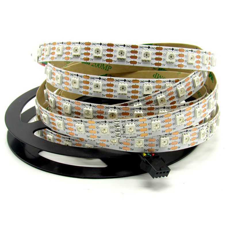 SK6812 (Upgraded WS2812B) RGB 74LEDS/M DC5V 10MM-Wide Digital Intelligent Addressable LED Strip Lights - 5m/16.4ft per roll